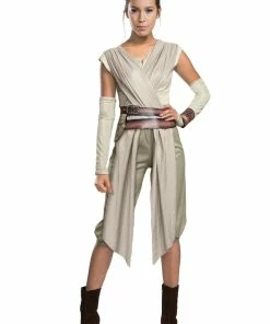 Halloweencostumes.com Adult Deluxe Star Wars The Force Awakens Rey Costume Cosplay, Halloween Costumes