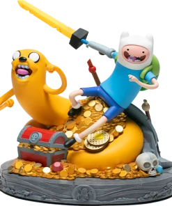 MONDO COLLECTIBLES Adventure Time Jake And Finn Polystone Statue By Mondo