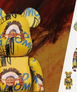 BE@RBRICK BEARS Be@rbrick Andy Warhol X Jean-Michel Basquiat #3 100% & 400% Bearbrick By Medicom Toy