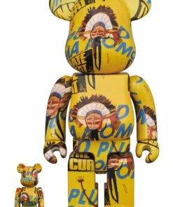 BE@RBRICK BEARS Be@rbrick Andy Warhol X Jean-Michel Basquiat #3 100% & 400% Bearbrick By Medicom Toy