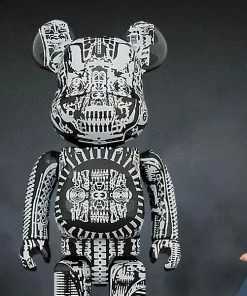 Be@rbrick H.R. Giger (Black Chrome Version) 100% & 400% Bearbrick By Medicom Toy
