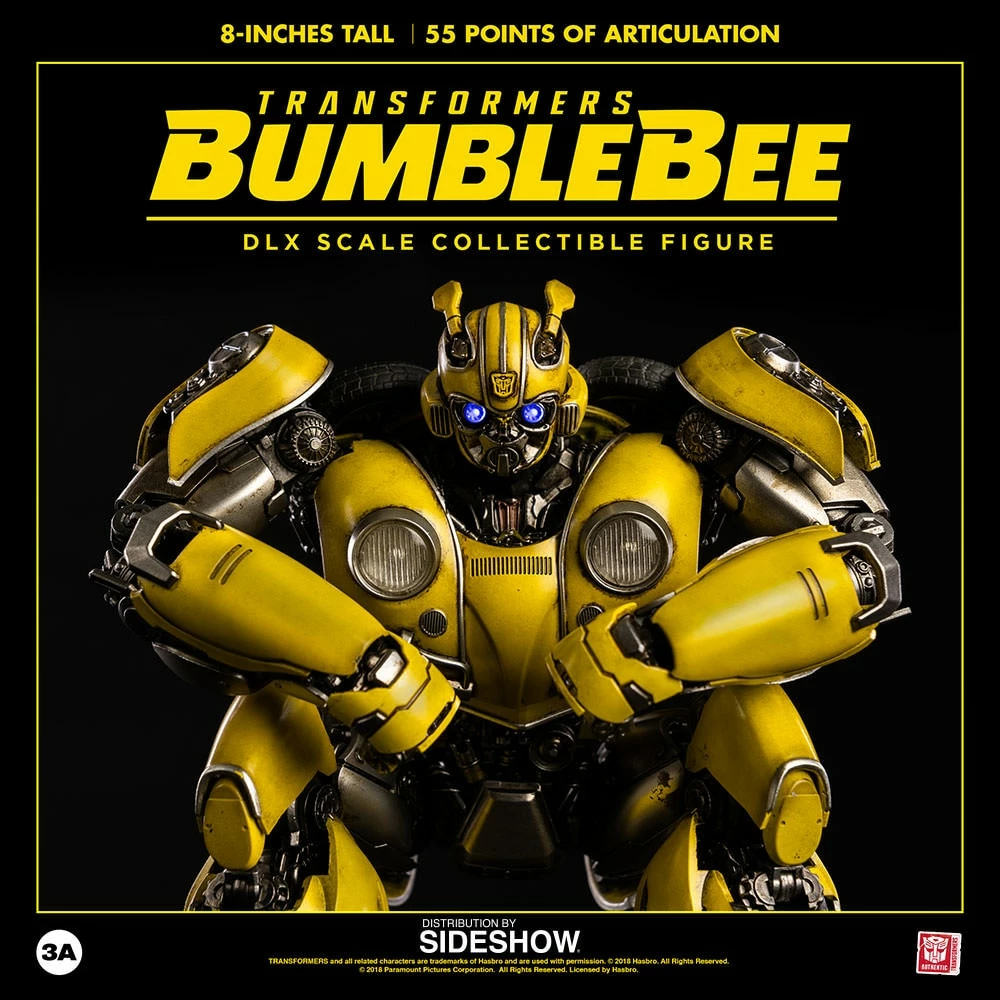 Outlet ❤️ Bumblebee Collectible Figure By ThreeA Toys DLX Scale - Die-Cast Metal - Bumblebee Movie ✔️ 4 Bumblebee Collectible Figure By ThreeA Toys DLX Scale - Die-Cast Metal - Bumblebee Movie