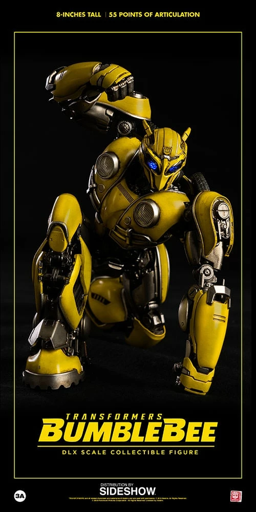 Outlet ❤️ Bumblebee Collectible Figure By ThreeA Toys DLX Scale - Die-Cast Metal - Bumblebee Movie ✔️ 3 Bumblebee Collectible Figure By ThreeA Toys DLX Scale - Die-Cast Metal - Bumblebee Movie