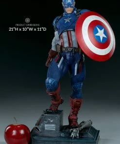 Captain America Premium Format™ Figure By Sideshow Collectibles Limited Edition