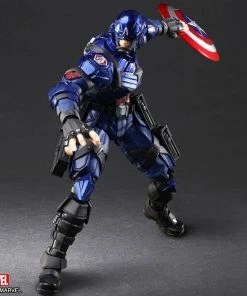 New ✔️ Captain America Action Figure By Square Enix Marvel Universe Variant BRING ARTS™ 😉 16 Captain America Action Figure By Square Enix Marvel Universe Variant BRING ARTS™