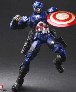 New ✔️ Captain America Action Figure By Square Enix Marvel Universe Variant BRING ARTS™ 😉 13 Captain America Action Figure By Square Enix Marvel Universe Variant BRING ARTS™