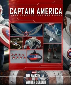 Discount π Captain America Sixth Scale Figure By Hot Toys Television Masterpiece Series - The Falcon And The Winter Soldier π 45 Captain America Sixth Scale Figure By Hot Toys Television Masterpiece Series - The Falcon And The Winter Soldier