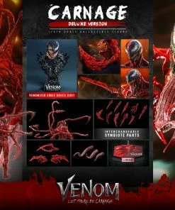 Carnage (Deluxe Version) Sixth Scale Figure By Hot Toys Movie Masterpiece Series - Venom: Let There Be Carnage
