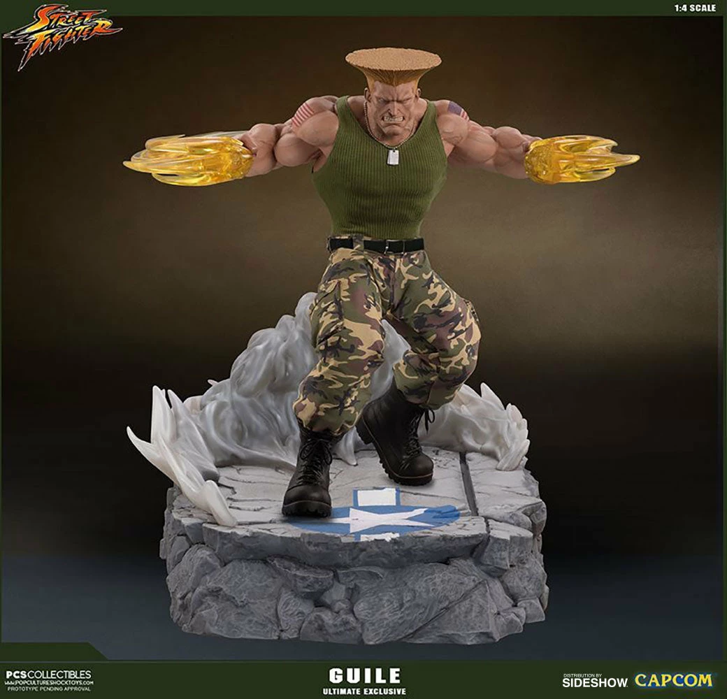 Wholesale 🔔 Guile Ultimate By PCS Collectibles - Street Fighter 🎁 18 Guile Ultimate By PCS Collectibles - Street Fighter