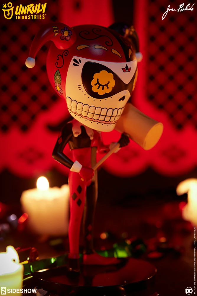 Promo 😉 Harley Quinn Calavera Designer Collectible Toy By Unruly Industries™ By Jose Pulido 💯 10 Harley Quinn Calavera Designer Collectible Toy By Unruly Industries™ By Jose Pulido