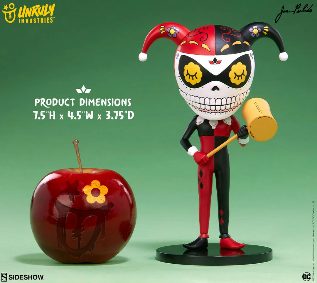 Promo 😉 Harley Quinn Calavera Designer Collectible Toy By Unruly Industries™ By Jose Pulido 💯 5 Harley Quinn Calavera Designer Collectible Toy By Unruly Industries™ By Jose Pulido