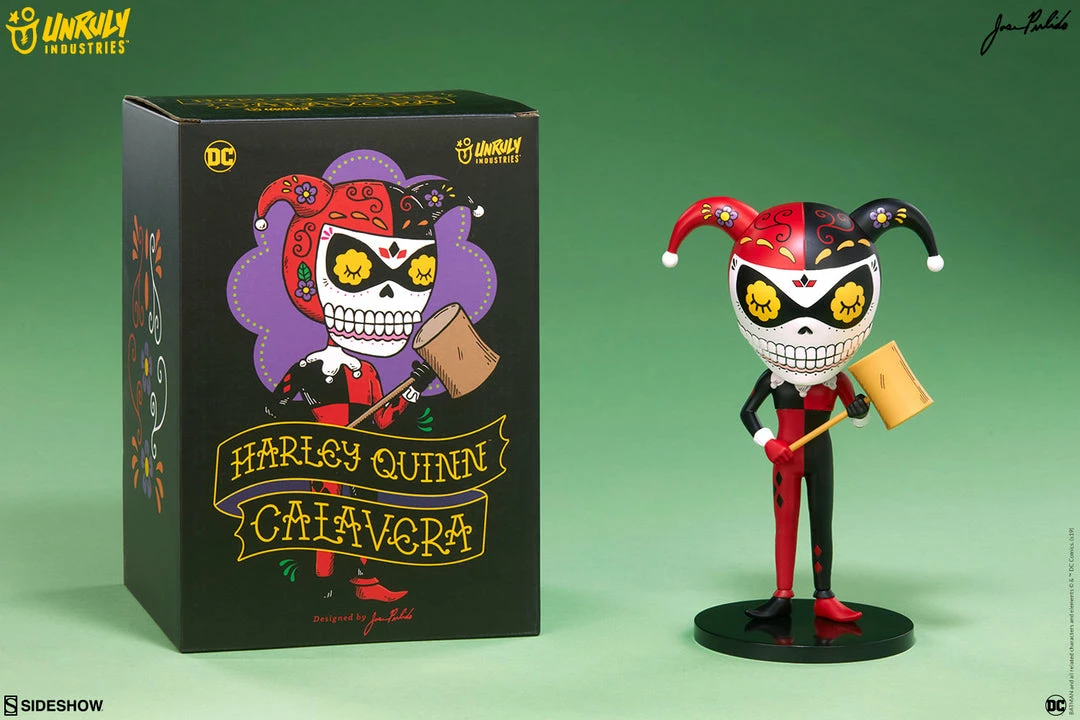 Promo 😉 Harley Quinn Calavera Designer Collectible Toy By Unruly Industries™ By Jose Pulido 💯 14 Harley Quinn Calavera Designer Collectible Toy By Unruly Industries™ By Jose Pulido