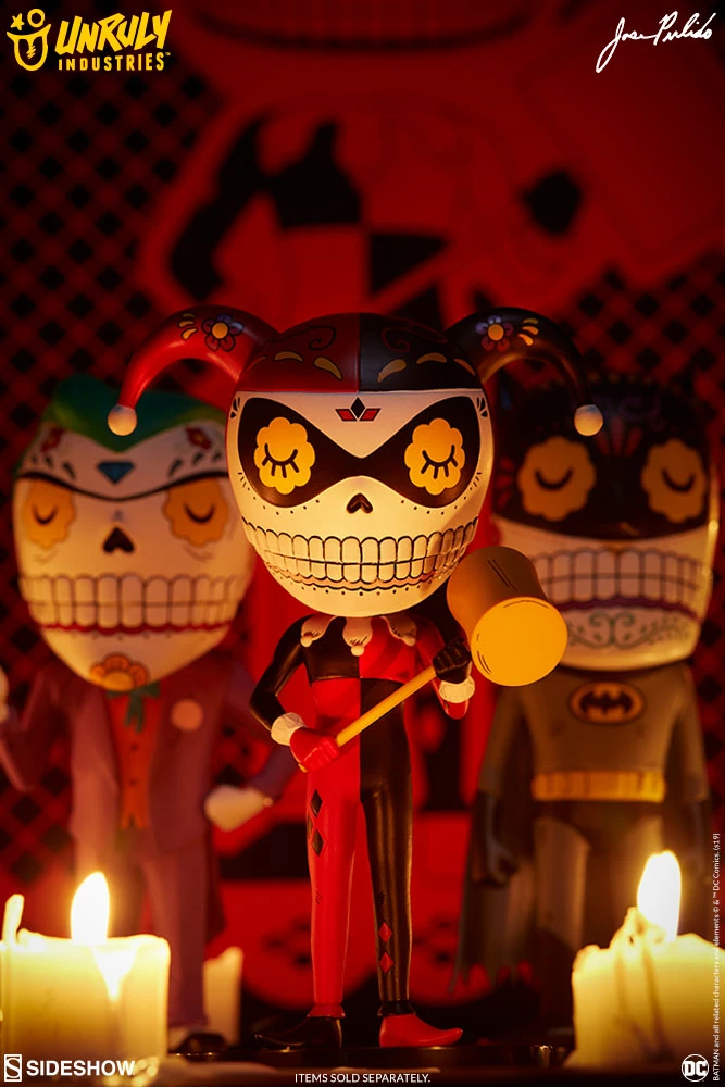 Promo 😉 Harley Quinn Calavera Designer Collectible Toy By Unruly Industries™ By Jose Pulido 💯 19 Harley Quinn Calavera Designer Collectible Toy By Unruly Industries™ By Jose Pulido