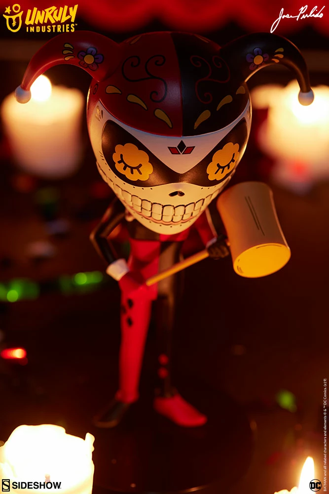 Promo 😉 Harley Quinn Calavera Designer Collectible Toy By Unruly Industries™ By Jose Pulido 💯 21 Harley Quinn Calavera Designer Collectible Toy By Unruly Industries™ By Jose Pulido