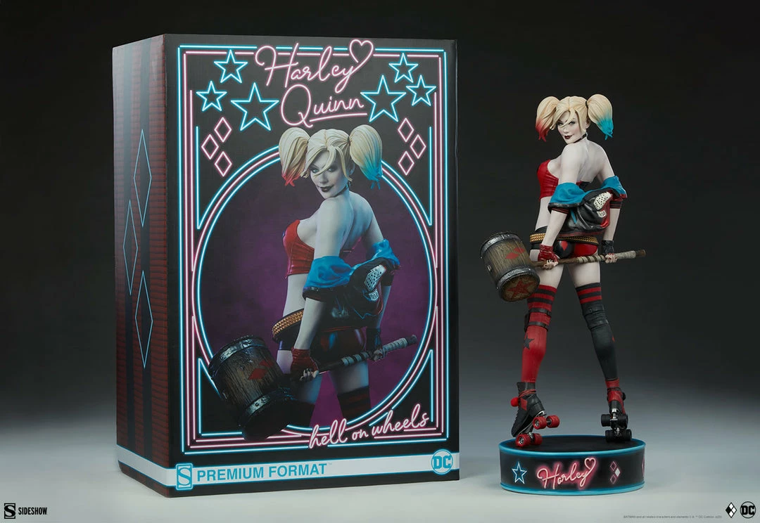 Brand new 🔔 Harley Quinn: Hell On Wheels Premium Format™ Figure By Sideshow Collectibles Premium Collection 🔔 19 Harley Quinn: Hell On Wheels Premium Format™ Figure By Sideshow Collectibles Premium Collection