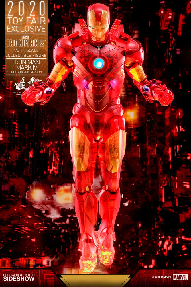 Hot Sale 😉 Iron Man Mark IV (Holographic Version) Sixth Scale Figure By Hot Toys Iron Man 2 - Movie Masterpiece Series 😉 4 Iron Man Mark IV (Holographic Version) Sixth Scale Figure By Hot Toys Iron Man 2 - Movie Masterpiece Series