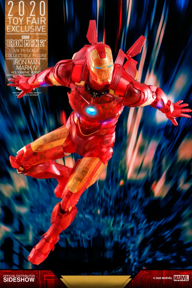 Hot Sale 😉 Iron Man Mark IV (Holographic Version) Sixth Scale Figure By Hot Toys Iron Man 2 - Movie Masterpiece Series 😉 7 Iron Man Mark IV (Holographic Version) Sixth Scale Figure By Hot Toys Iron Man 2 - Movie Masterpiece Series