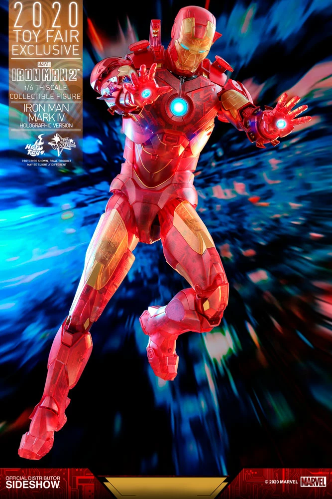 Hot Sale 😉 Iron Man Mark IV (Holographic Version) Sixth Scale Figure By Hot Toys Iron Man 2 - Movie Masterpiece Series 😉 10 Iron Man Mark IV (Holographic Version) Sixth Scale Figure By Hot Toys Iron Man 2 - Movie Masterpiece Series