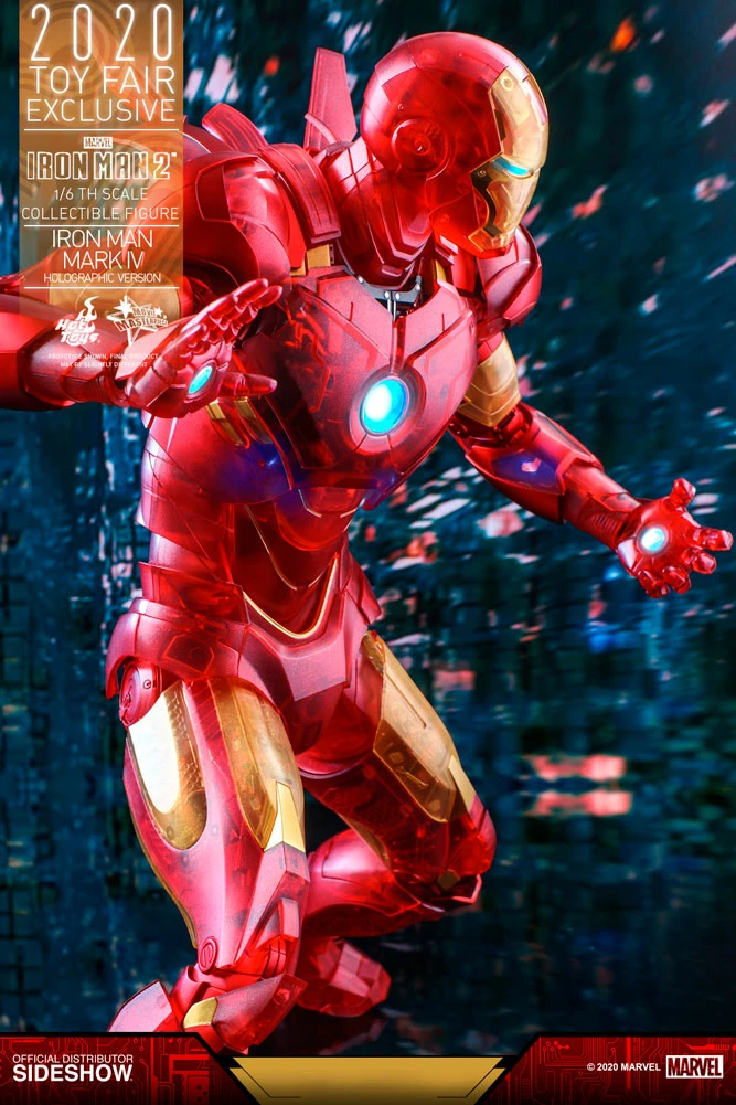 Hot Sale 😉 Iron Man Mark IV (Holographic Version) Sixth Scale Figure By Hot Toys Iron Man 2 - Movie Masterpiece Series 😉 12 Iron Man Mark IV (Holographic Version) Sixth Scale Figure By Hot Toys Iron Man 2 - Movie Masterpiece Series