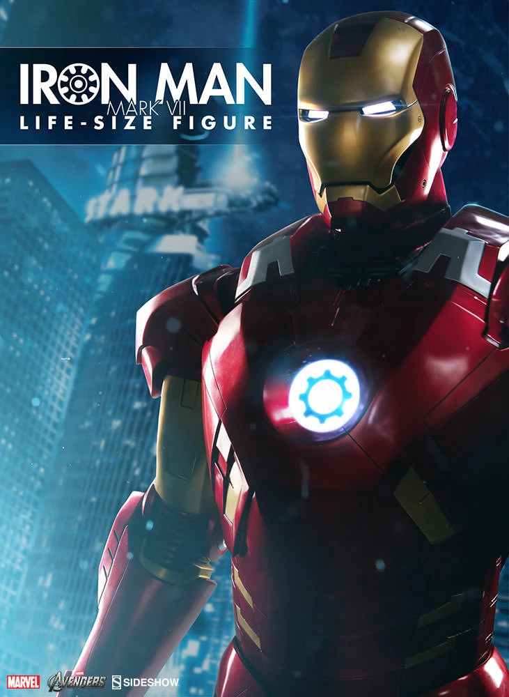 Hot Sale 😀 Iron Man Mark VII Life-Size Figure By Sideshow Collectibles 😉 6 Iron Man Mark VII Life-Size Figure By Sideshow Collectibles
