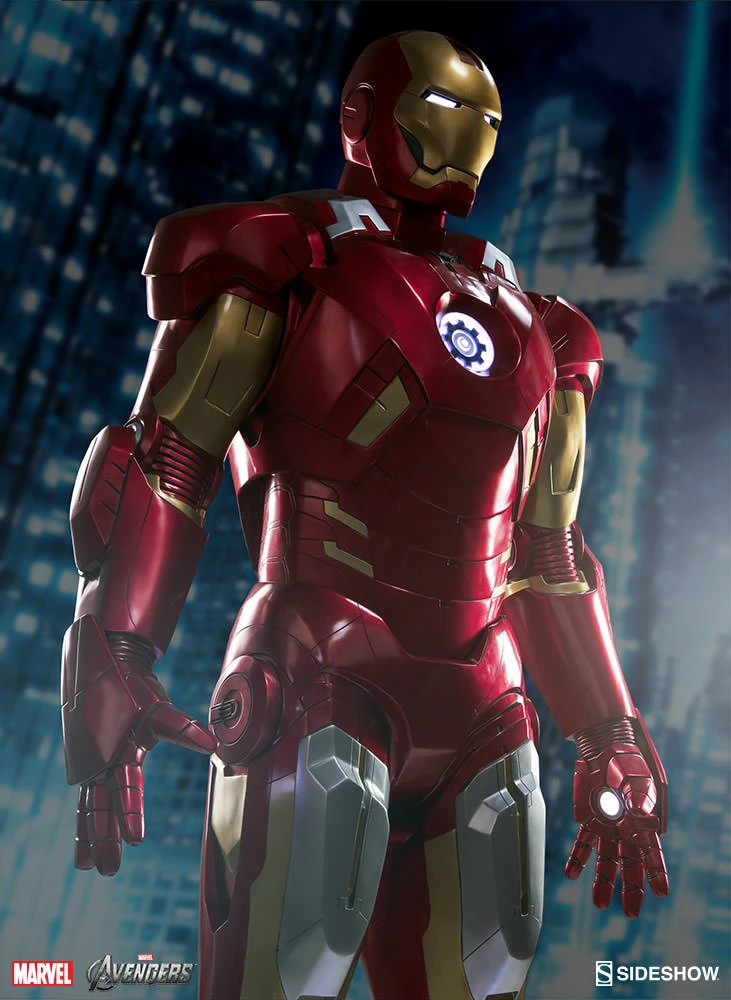 Hot Sale 😀 Iron Man Mark VII Life-Size Figure By Sideshow Collectibles 😉 2 Iron Man Mark VII Life-Size Figure By Sideshow Collectibles