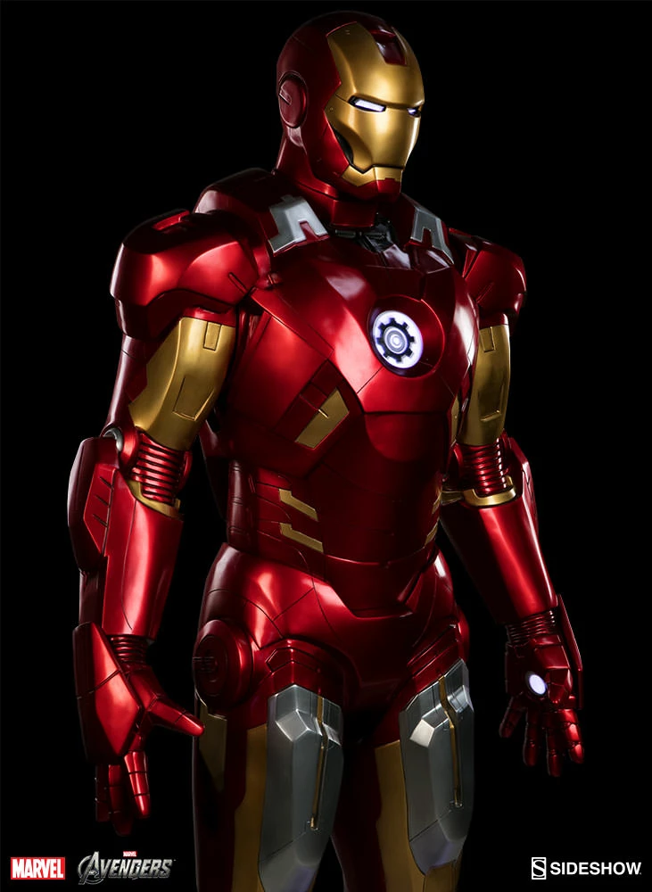 Hot Sale 😀 Iron Man Mark VII Life-Size Figure By Sideshow Collectibles 😉 5 Iron Man Mark VII Life-Size Figure By Sideshow Collectibles