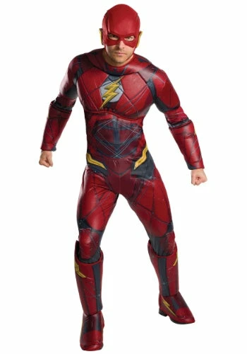 Cheapest ๐ DC Comics Costumes Justice League Adult Deluxe Flash Costume โค๏ธ 1 DC Comics Costumes Justice League Adult Deluxe Flash Costume