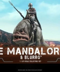 Hot Toys Sixth Scale Collectible Figures Mandalorian™ & Blurrg™ Sixth Scale Figure Set