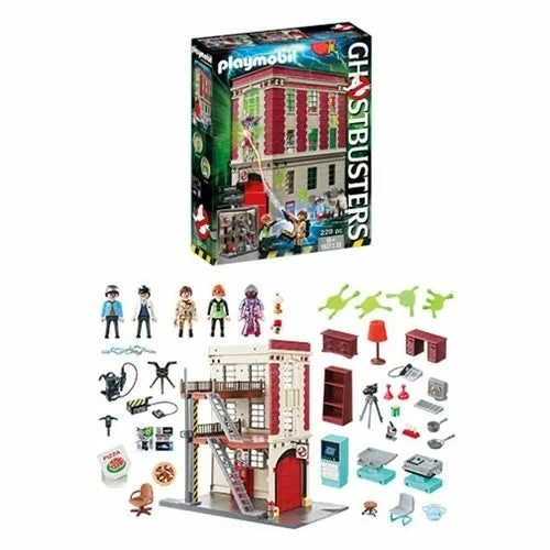 Hot Sale π Playmobil 9219 Ghostbusters Firehouse Playset β€οΈ 1 Playmobil 9219 Ghostbusters Firehouse Playset