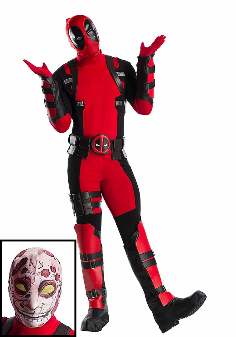 Best Pirce 🛒 Halloweeencostumes.com Cosplay, 🧛 Halloween Costumes Premium Marvel Deadpool Plus Size Mens Costume ✔️ 1 Halloweeencostumes.com Cosplay, Halloween Costumes Premium Marvel Deadpool Plus Size Mens Costume