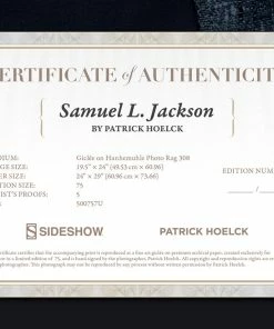 Outlet 🤩 Samuel L. Jackson Art Print By Sideshow Collectibles By Renowned Photographer Patrick Hoelck. ⭐ 12 Samuel L. Jackson Art Print By Sideshow Collectibles By Renowned Photographer Patrick Hoelck.