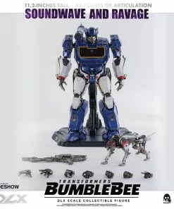 Best deal β Soundwave & Ravage Collectible Figure By Threezero DLX Scale - Die-Cast Metal - Bumblebee Movie Transformers 𧨠30 Soundwave & Ravage Collectible Figure By Threezero DLX Scale - Die-Cast Metal - Bumblebee Movie Transformers