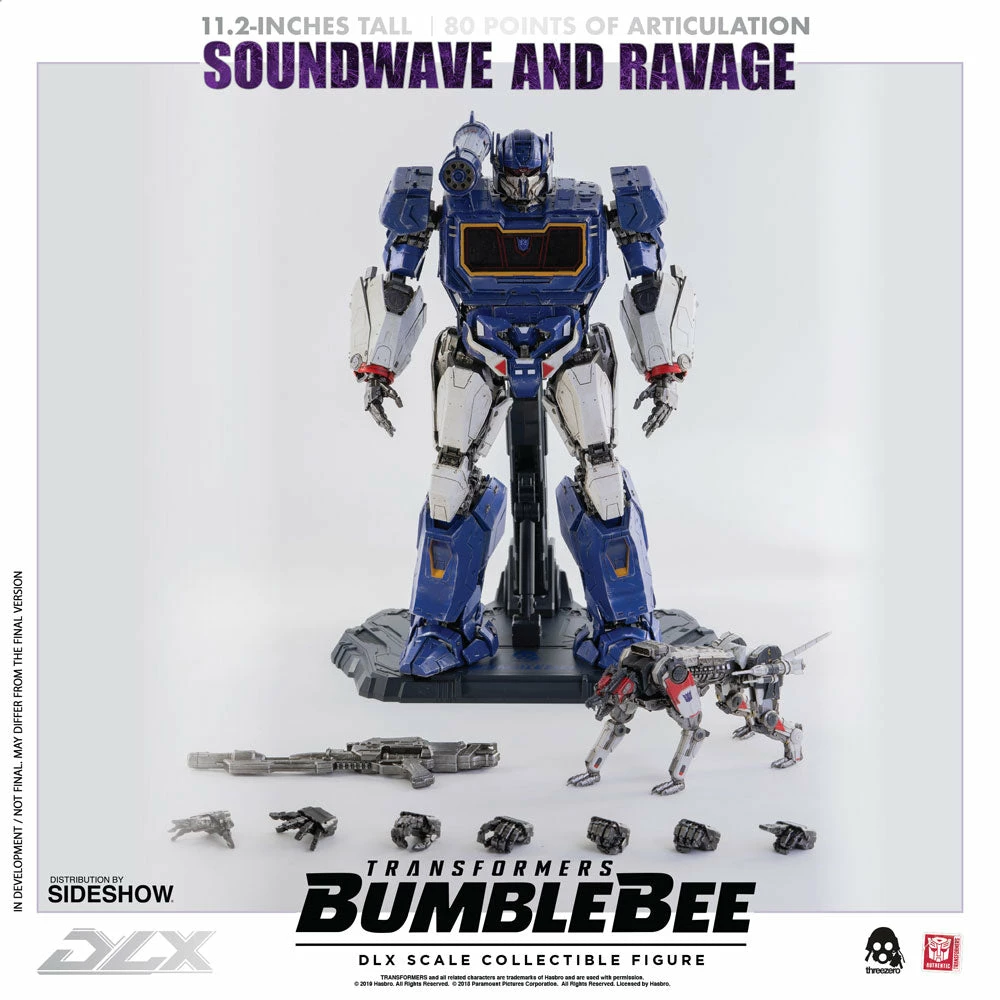 Best deal β Soundwave & Ravage Collectible Figure By Threezero DLX Scale - Die-Cast Metal - Bumblebee Movie Transformers 𧨠8 Soundwave & Ravage Collectible Figure By Threezero DLX Scale - Die-Cast Metal - Bumblebee Movie Transformers