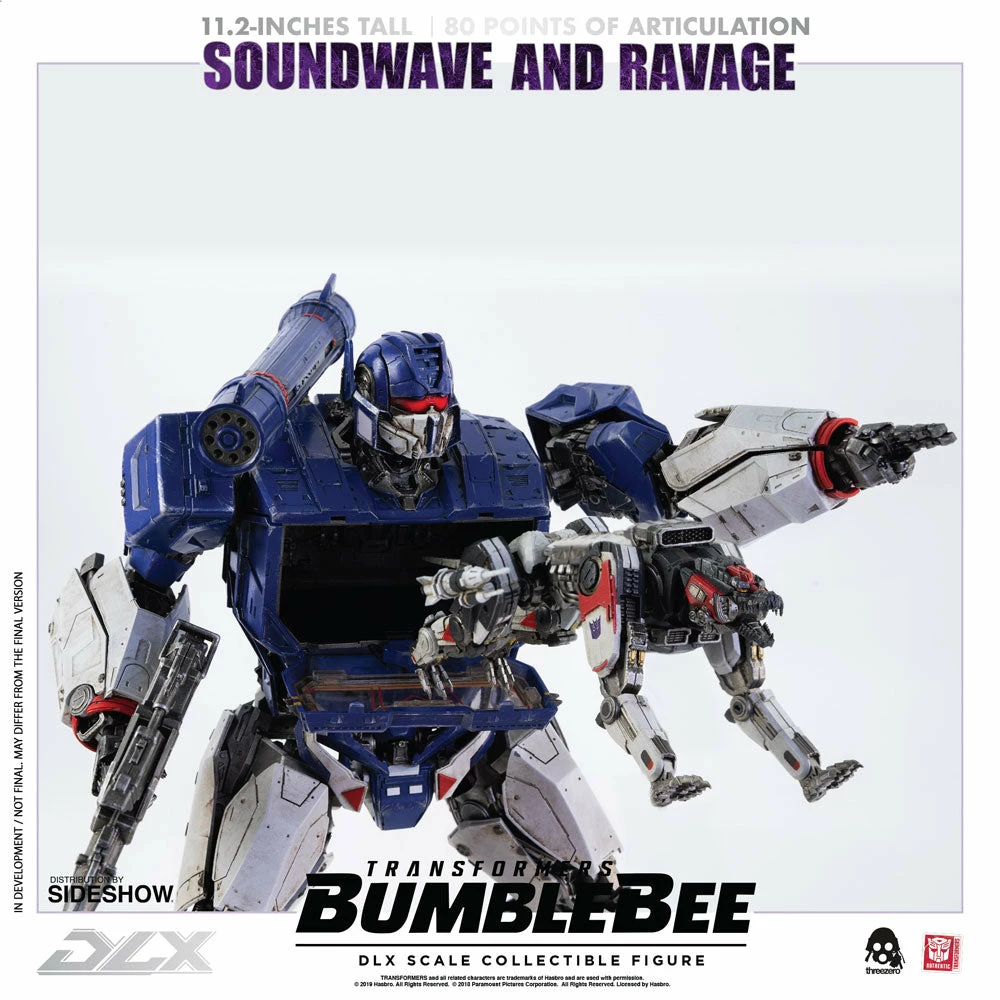 Best deal β Soundwave & Ravage Collectible Figure By Threezero DLX Scale - Die-Cast Metal - Bumblebee Movie Transformers 𧨠3 Soundwave & Ravage Collectible Figure By Threezero DLX Scale - Die-Cast Metal - Bumblebee Movie Transformers