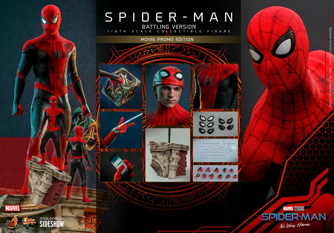 Discount βοΈ Hot Toys Spider-Man (Battling Version) Movie Promo Edition π 13 Hot Toys Spider-Man (Battling Version) Movie Promo Edition