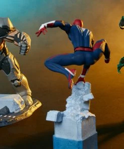 Spider-Man/Rhino/Scorpion Collectible Set By PCS Marvel’s Spider-Man 1:12 Diorama 3-Pack Statue Set Sideshow