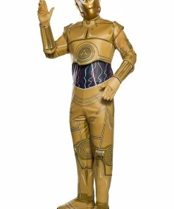 Halloweeencostumes.com Star Wars C-3PO Adult Costume Cosplay, Halloween Costumes