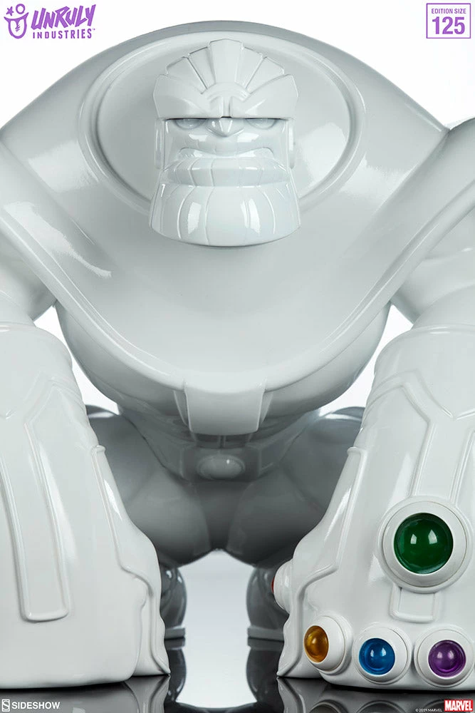 Discount ❤️ Thanos (Infinity-Sized) Gloss White Edition Designer Collectible Toy By Unruly Industries™ By Joe DellaGatta 🔥 4 Thanos (Infinity-Sized) Gloss White Edition Designer Collectible Toy By Unruly Industries™ By Joe DellaGatta