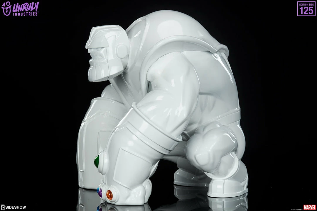 Discount ❤️ Thanos (Infinity-Sized) Gloss White Edition Designer Collectible Toy By Unruly Industries™ By Joe DellaGatta 🔥 8 Thanos (Infinity-Sized) Gloss White Edition Designer Collectible Toy By Unruly Industries™ By Joe DellaGatta