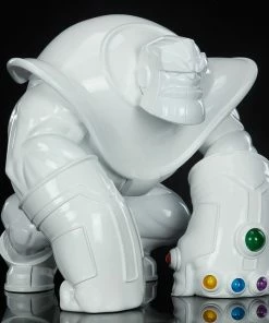 Discount ❤️ Thanos (Infinity-Sized) Gloss White Edition Designer Collectible Toy By Unruly Industries™ By Joe DellaGatta 🔥 33 Thanos (Infinity-Sized) Gloss White Edition Designer Collectible Toy By Unruly Industries™ By Joe DellaGatta