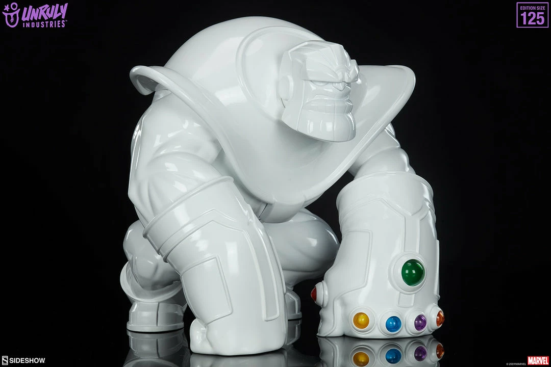 Discount ❤️ Thanos (Infinity-Sized) Gloss White Edition Designer Collectible Toy By Unruly Industries™ By Joe DellaGatta 🔥 12 Thanos (Infinity-Sized) Gloss White Edition Designer Collectible Toy By Unruly Industries™ By Joe DellaGatta