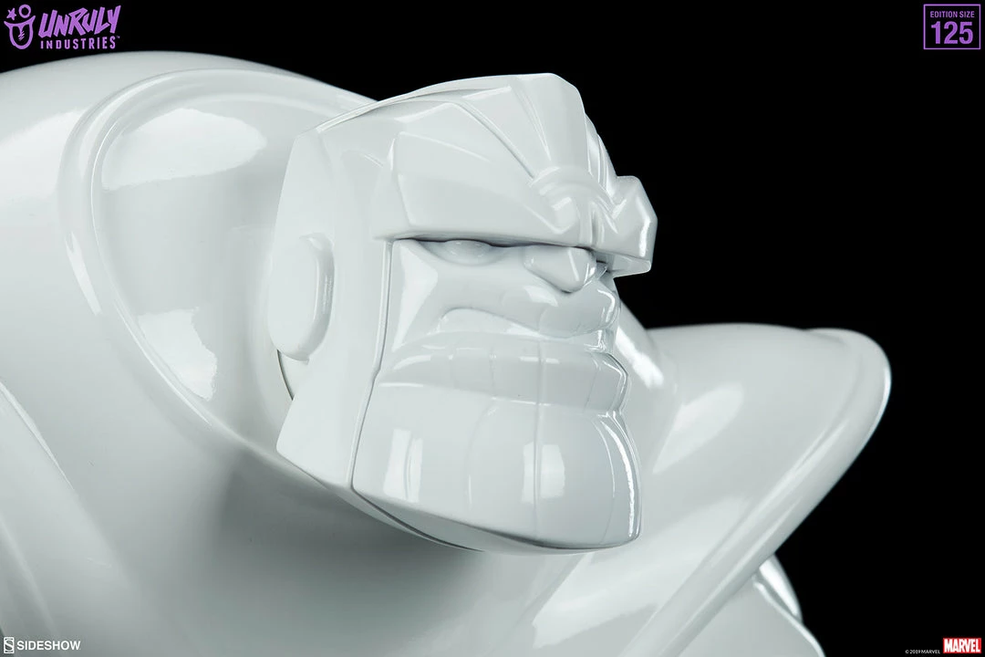 Discount ❤️ Thanos (Infinity-Sized) Gloss White Edition Designer Collectible Toy By Unruly Industries™ By Joe DellaGatta 🔥 13 Thanos (Infinity-Sized) Gloss White Edition Designer Collectible Toy By Unruly Industries™ By Joe DellaGatta