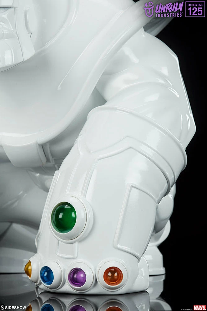 Discount ❤️ Thanos (Infinity-Sized) Gloss White Edition Designer Collectible Toy By Unruly Industries™ By Joe DellaGatta 🔥 16 Thanos (Infinity-Sized) Gloss White Edition Designer Collectible Toy By Unruly Industries™ By Joe DellaGatta