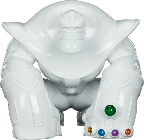 Discount ❤️ Thanos (Infinity-Sized) Gloss White Edition Designer Collectible Toy By Unruly Industries™ By Joe DellaGatta 🔥 2 Thanos (Infinity-Sized) Gloss White Edition Designer Collectible Toy By Unruly Industries™ By Joe DellaGatta