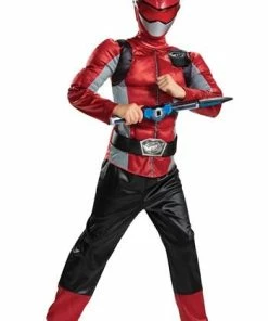 Fun.com Power Rangers Beast Morphers Kids Red Ranger Classic Cosplay Halloween Costume