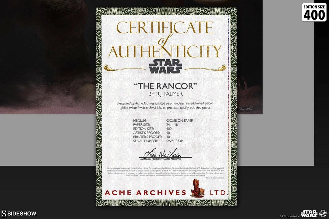 Budget š„° Art Work Murals & Prints The Rancor⢠Fine Art Print, An Officially Licensed Star Wars Collectible By Artist RJ Palmer. Art Print By ACME Archives ā 5 Art Work Murals & Prints The Rancor⢠Fine Art Print, An Officially Licensed Star Wars Collectible By Artist RJ Palmer. Art Print By ACME Archives
