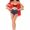 DC Comics Costumes Cosplay, Halloween Costumes Women's Wonderful Babe Costume