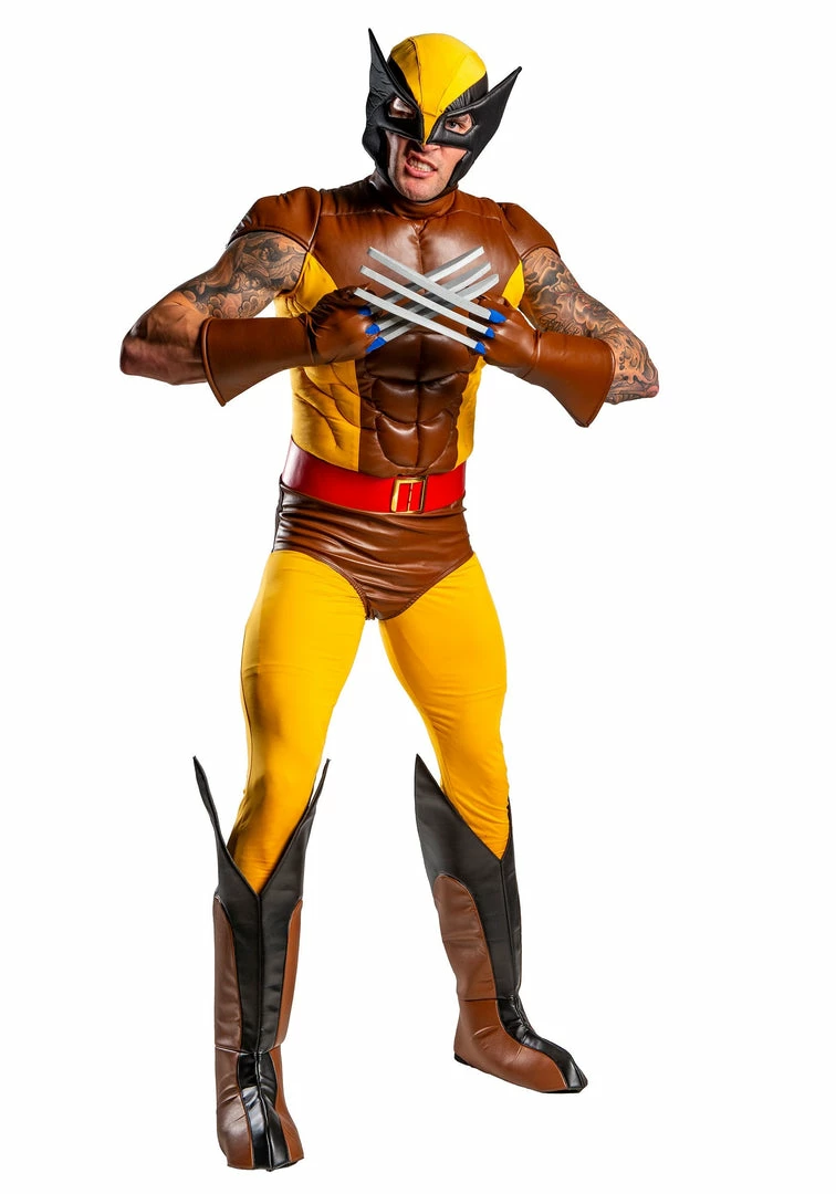 Budget 🎉 Halloweeencostumes.com X-Men Adult Wolverine Brown Costume Marvel Cosplay, 🎃 Halloween Costumes 🔥 1 Halloweeencostumes.com X-Men Adult Wolverine Brown Costume Marvel Cosplay, Halloween Costumes